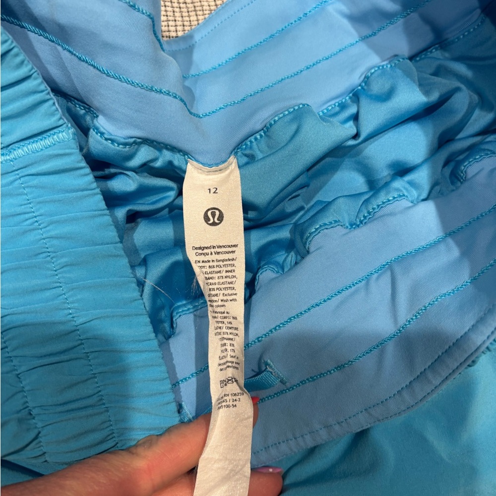 lululemon athletica Women’s Bright Blue Athletic Shorts - Picture 2 of 4